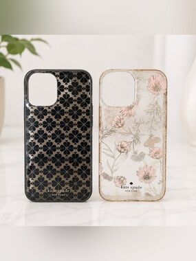 Kate Spade New York iPhone 13 Phone Case Lot Floral Spade Crystal, Set of 2